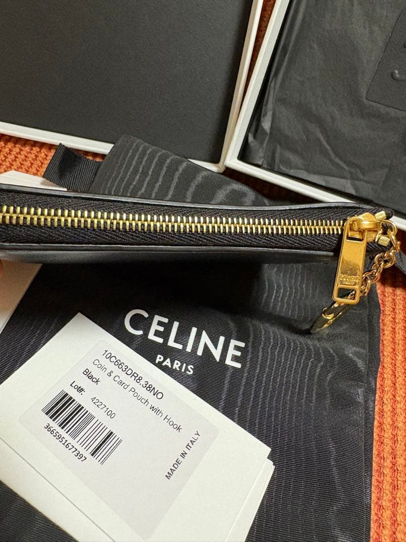 セリーヌ　パース キュイル トリオンフ スムースカーフスキン　小銭入れ