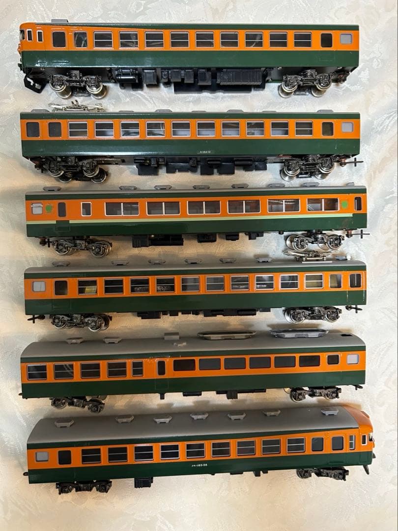 HOゲージ　カツミ　東海道線　2つドア　6両編成　ジャンク