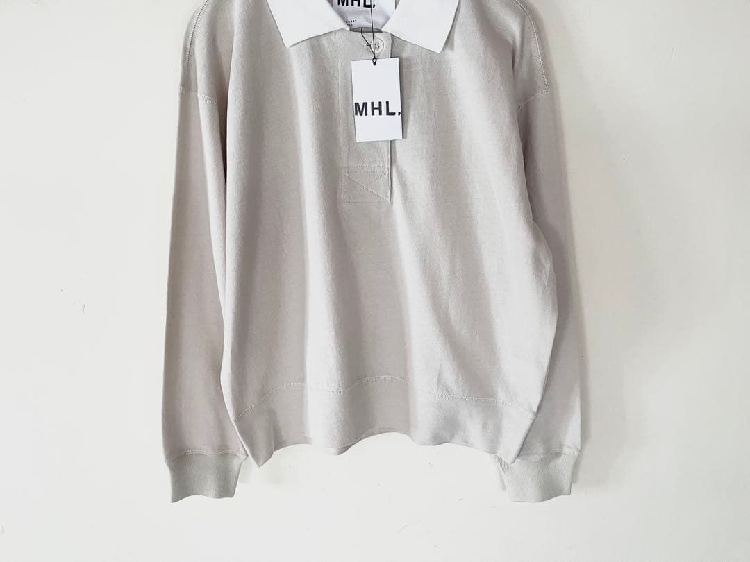 新品タグ付 2025 マーガレットハウエル エアコットン襟付きジャージー