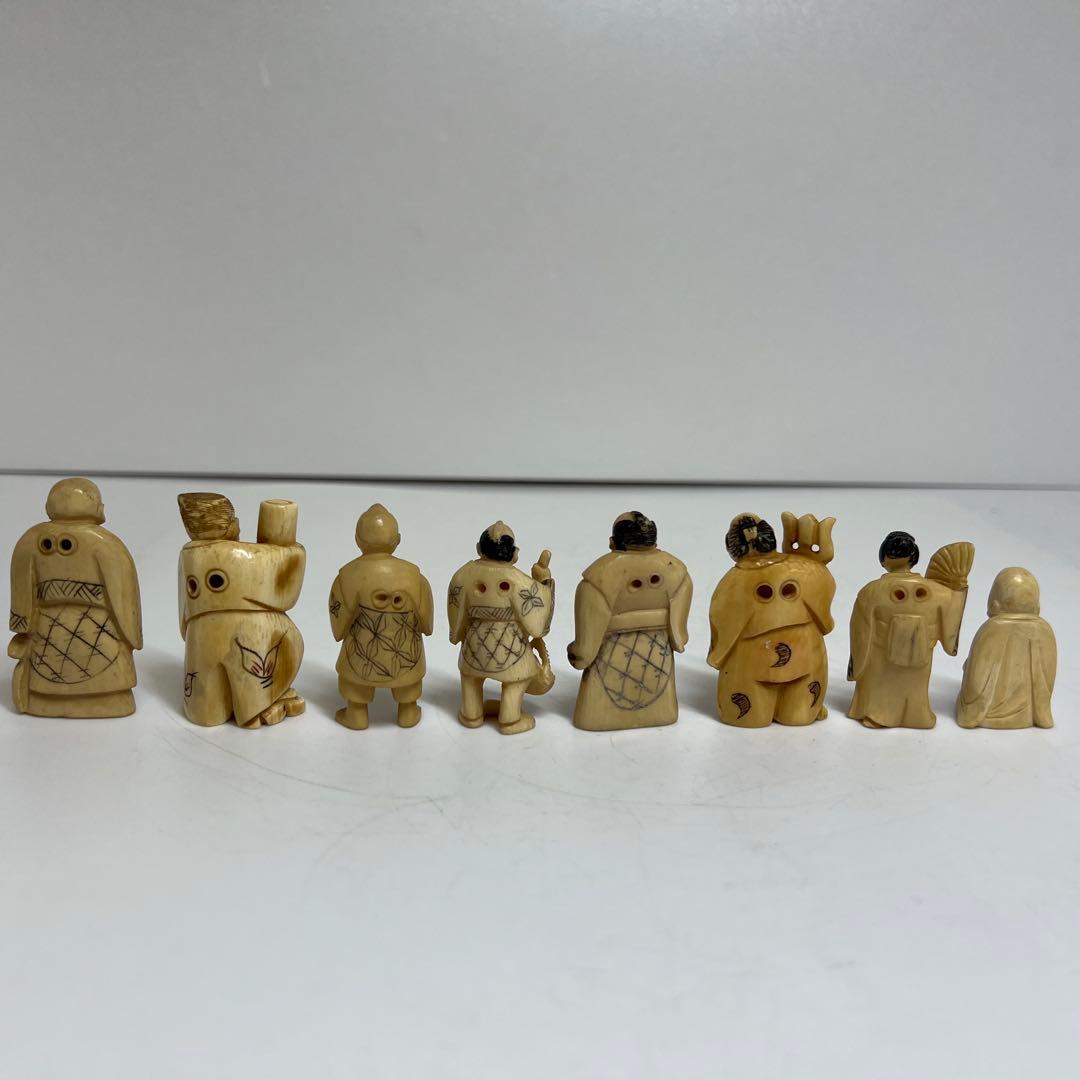 極上　人物根付　色々　9点　132g 東K7-1214☆2F トコサ