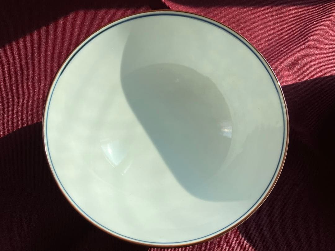 清水焼　平安陽山造　濃牡丹唐草　飯茶碗　夫婦茶碗