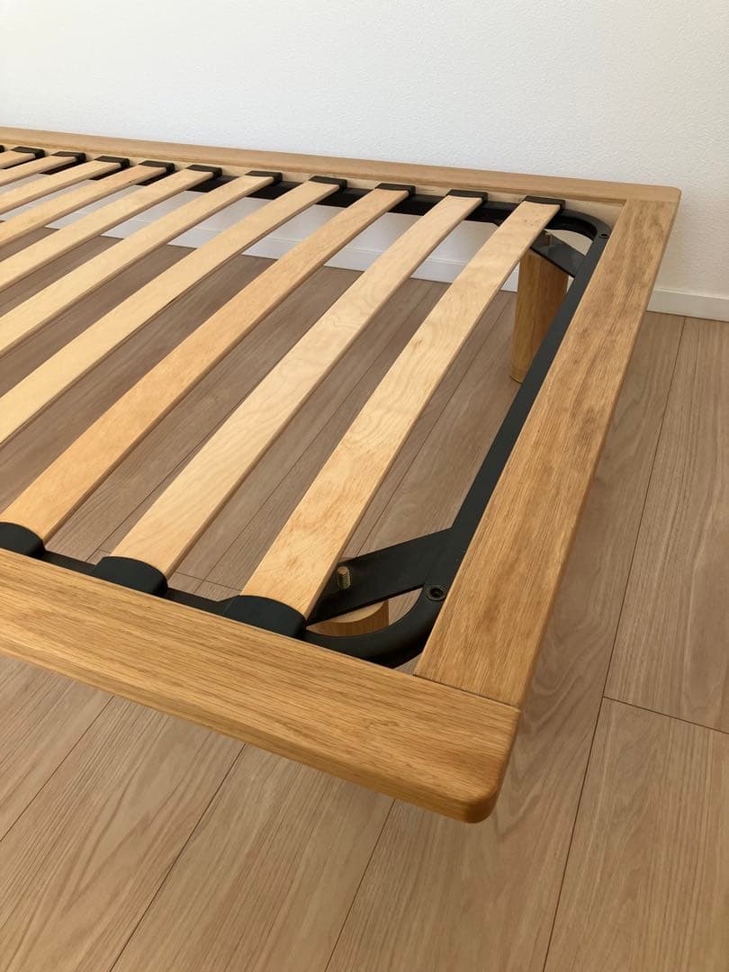 な*つ様 送料込み！　無印良品　ベッドフレーム オーク材　シングル