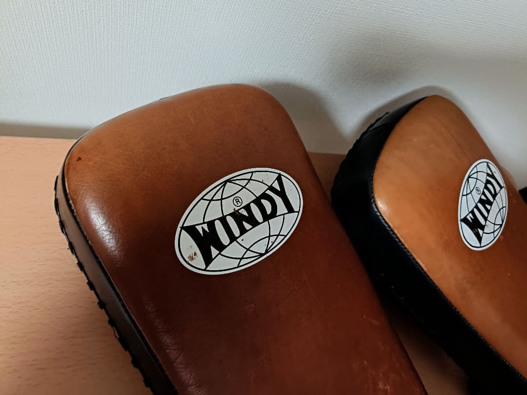 WINDY KP-6 キックミット　 レザー製　中古　②