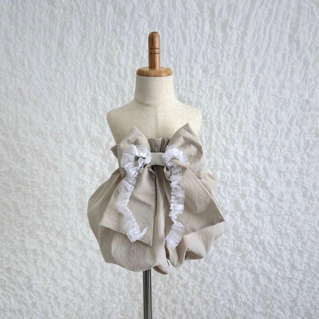 ハンドメイド❁⃘ベビー袴 豪華 くすみピンク レース お食い初め 初節句