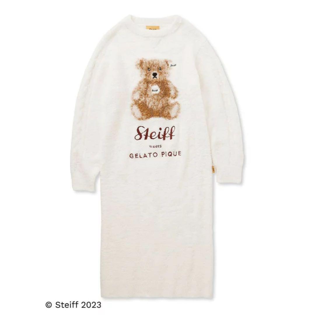 新品未使用！ジェラピケ　シュタイフコラボ　ルームウェア　ワンピ