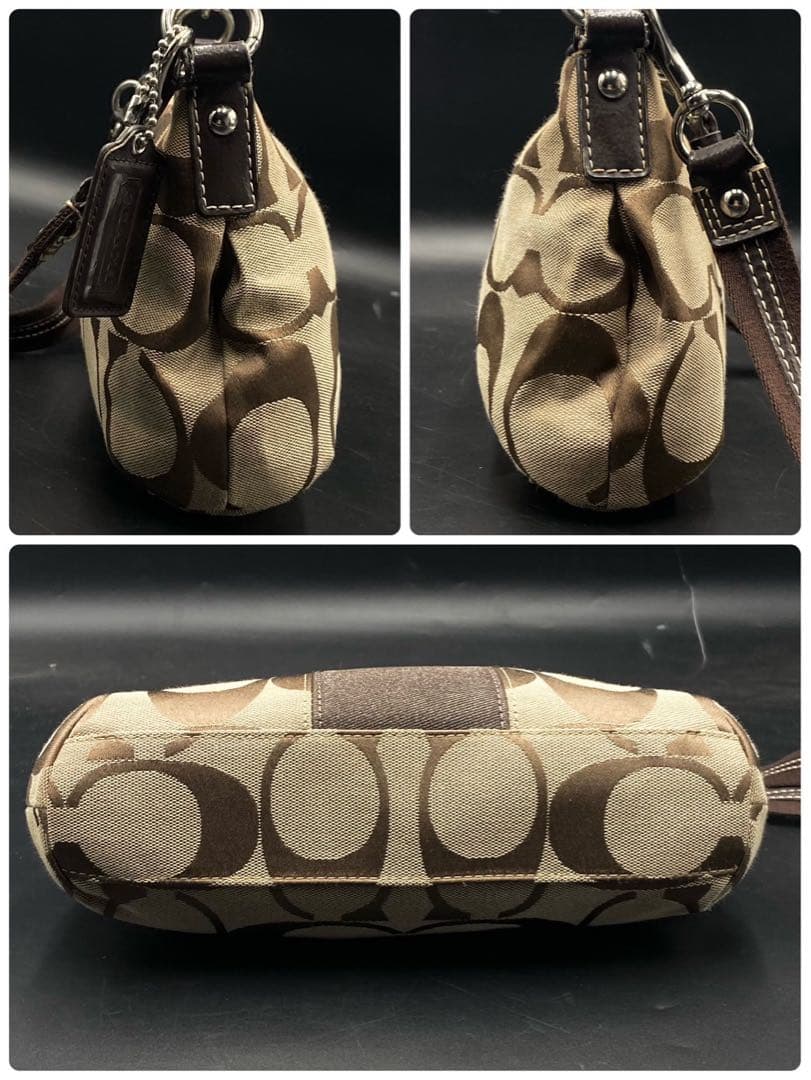 【美品】コーチ 2way ハンドバッグ ショルダー ブラウン 17439