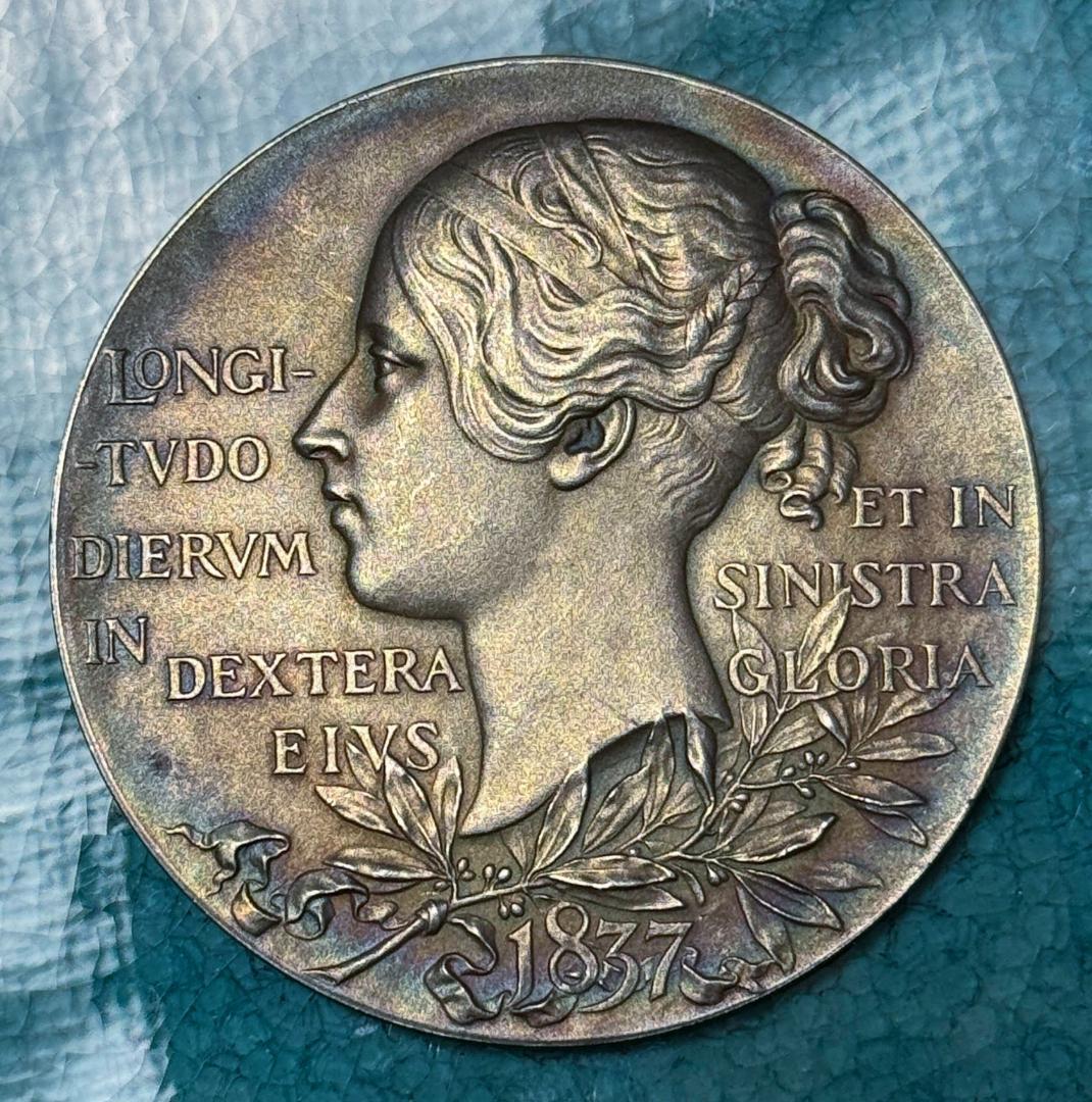 1897 イギリス ヴィクトリア ダイアモンド ジュビリー 大型 銀 メダル