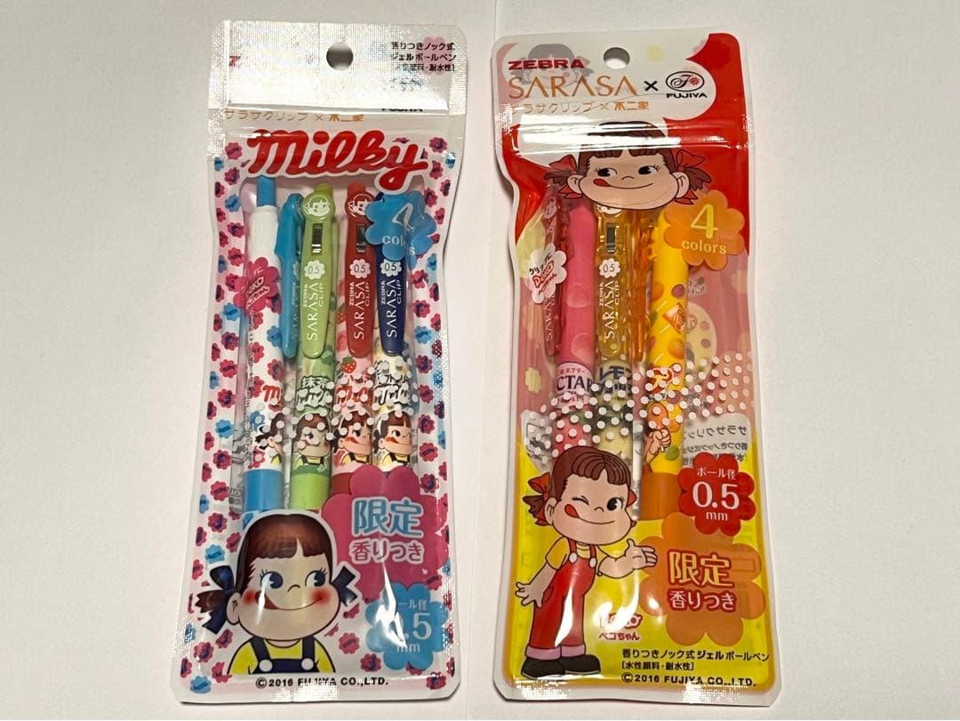 SARASA×不二家 2種 SARASA×ミスド 限定 ペコちゃん サラサ レア