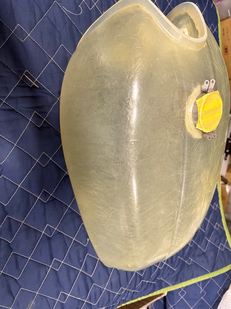 専用　GT380後期　未使用品イチパチクリアタンク、サイドカバーセット