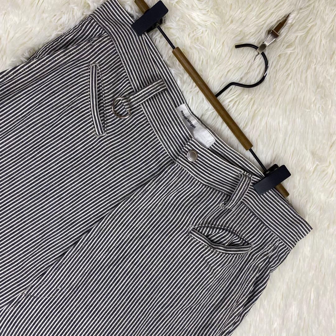 『NOZOMI ISHIGURO』(S) ストライプ サルエルパンツ