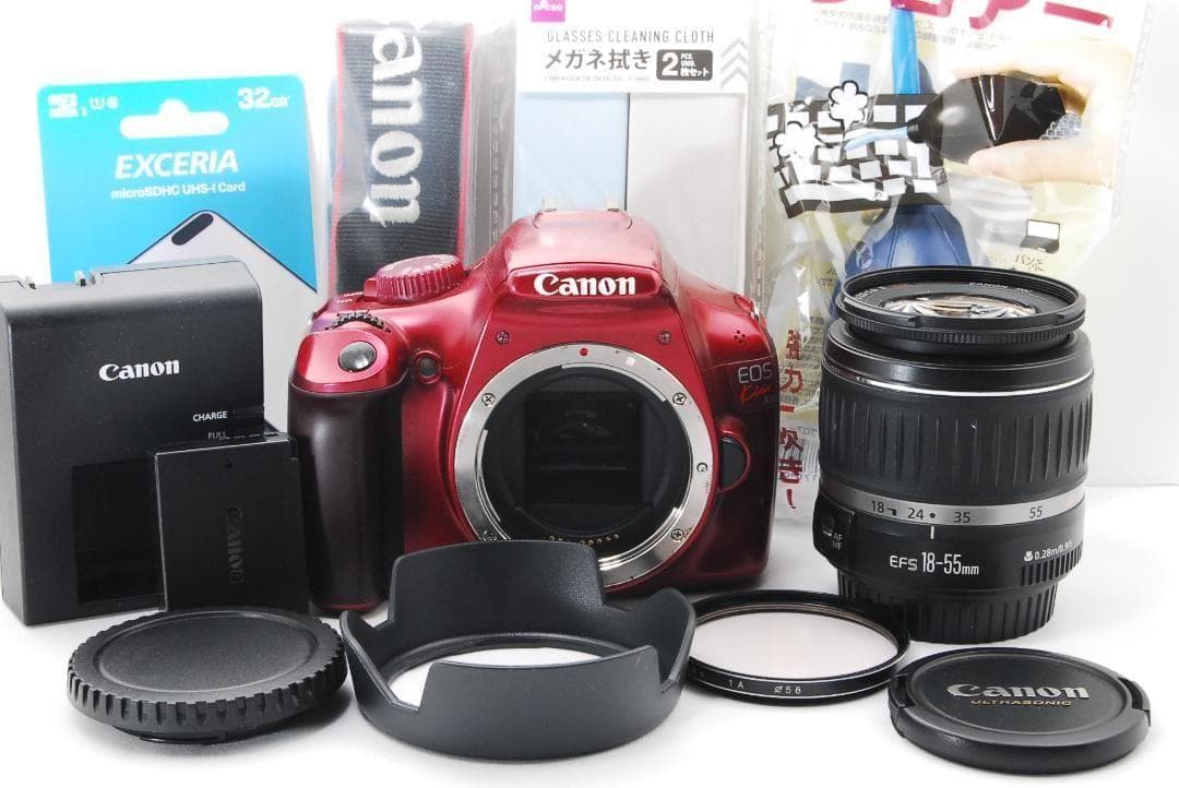 人気のレッドカラー♪ Canon EOS kiss x50 動画機能搭載