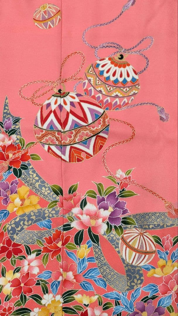 7歳　ピンク鈴　七五三　お着物・帯セット