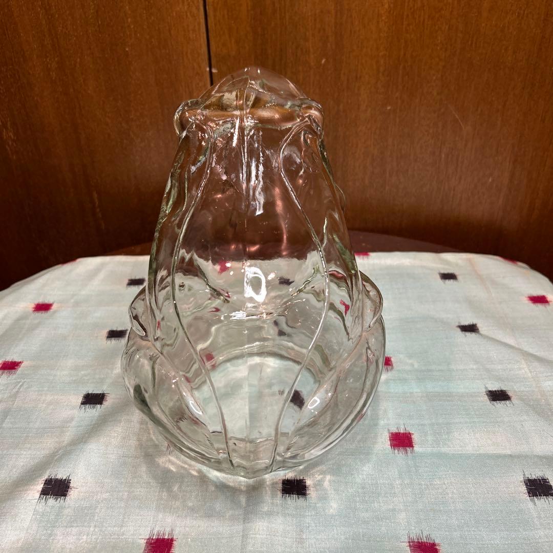 レアヴィンテージ古いガラスの大きくて重いカエル瓶/ジャー/ガラスドーム/伏せ瓶