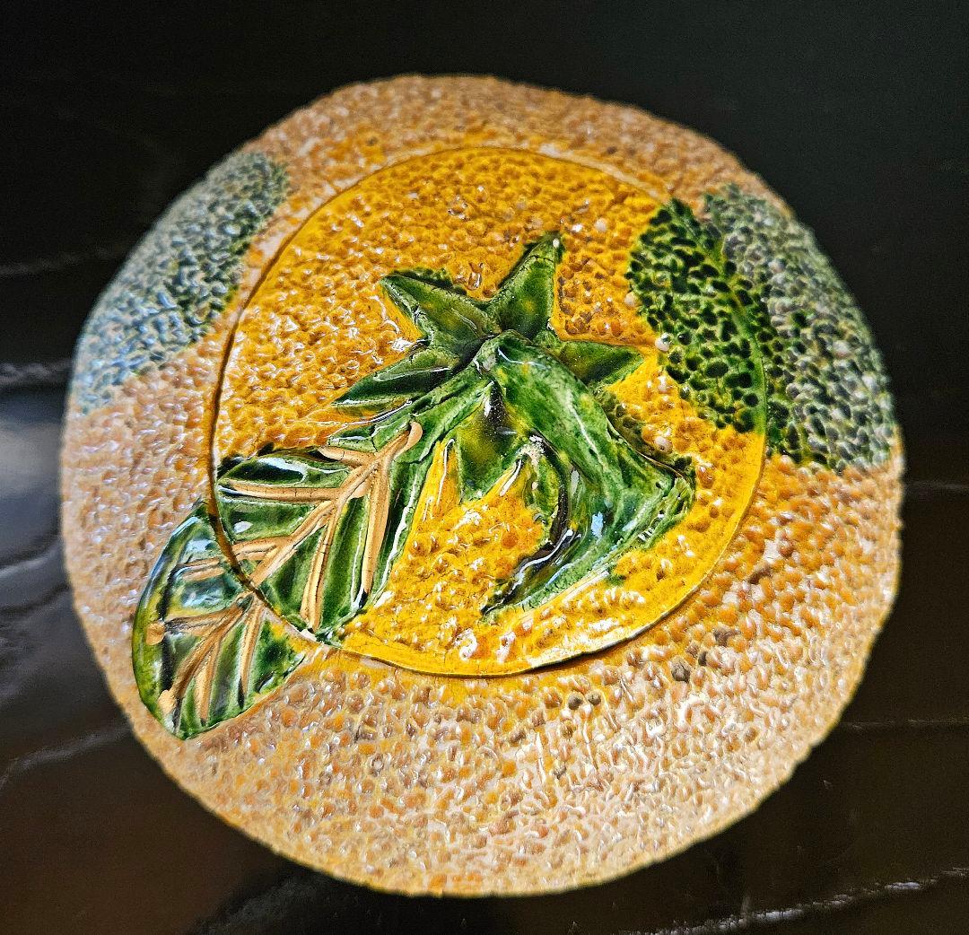 【千家十職】永楽善五郎　造　柚(ゆず)蓋物　香炉　共箱　共布　茶道具　茶器