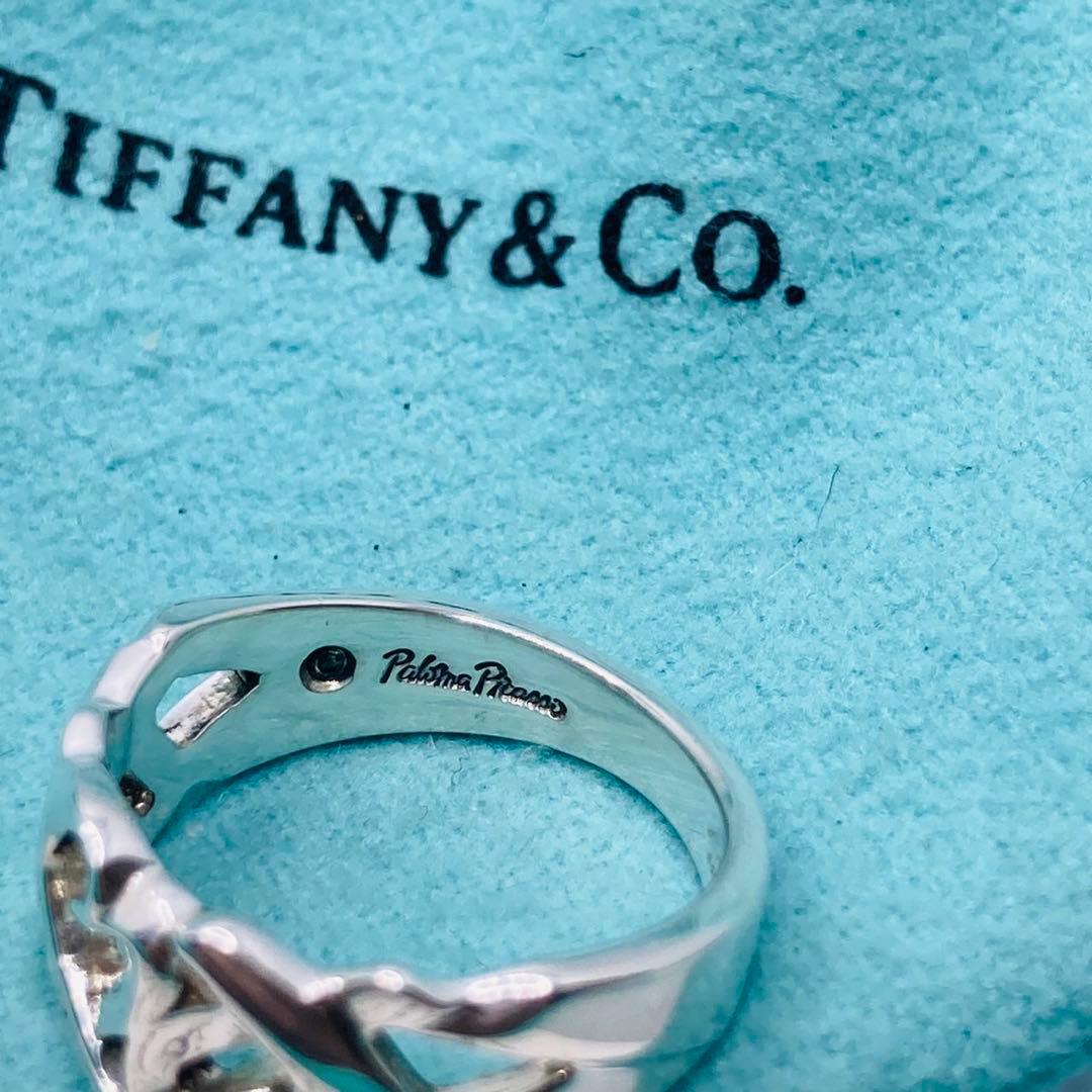 極美品✨　ティファニー　リング　11.5号　トリプルラビングハート　シルバー指輪