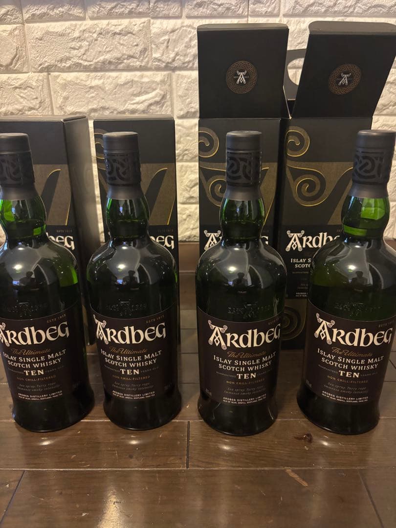 アードベック10 Ardbeg Ten 4本セット　　今年購入
