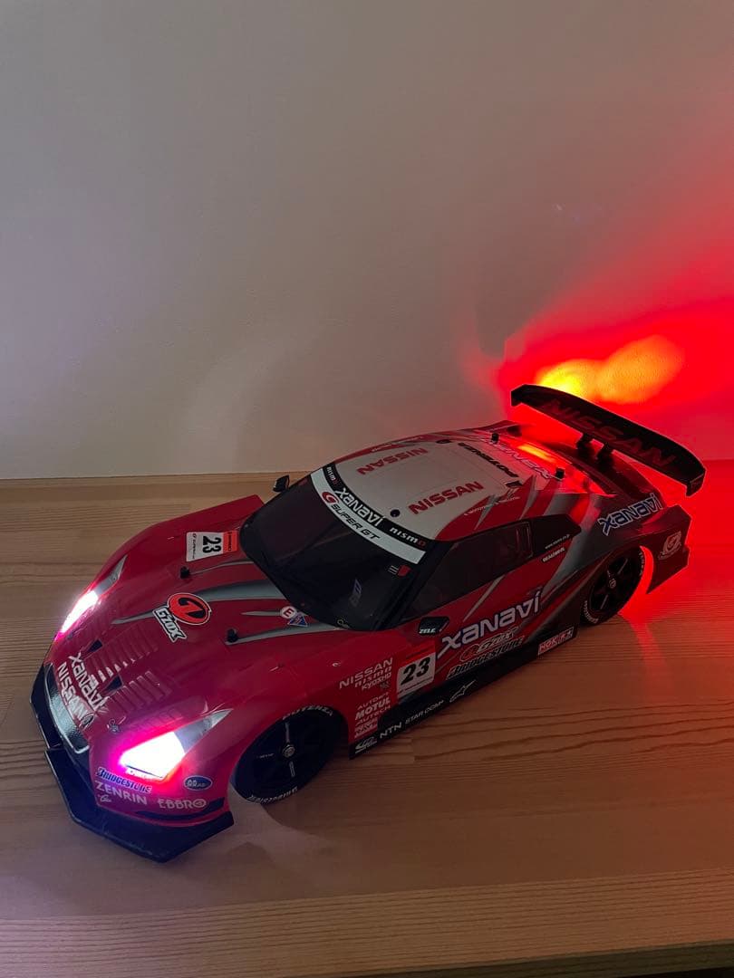 タミヤTT-01 NISSAN XANAVI NISMO GT-R LED付き