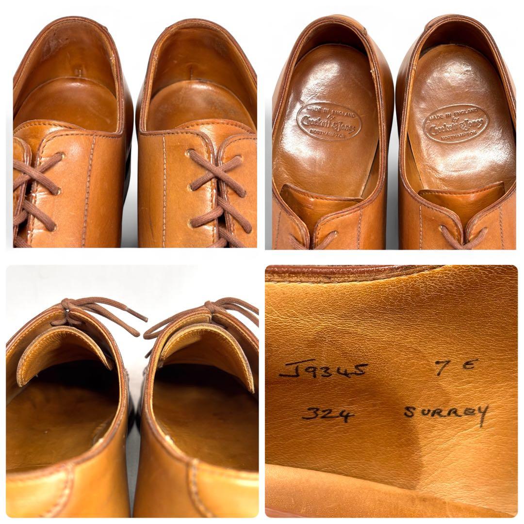 高級ライン クロケットアンドジョーンズ 7 25.5 サリー ライトブラウン