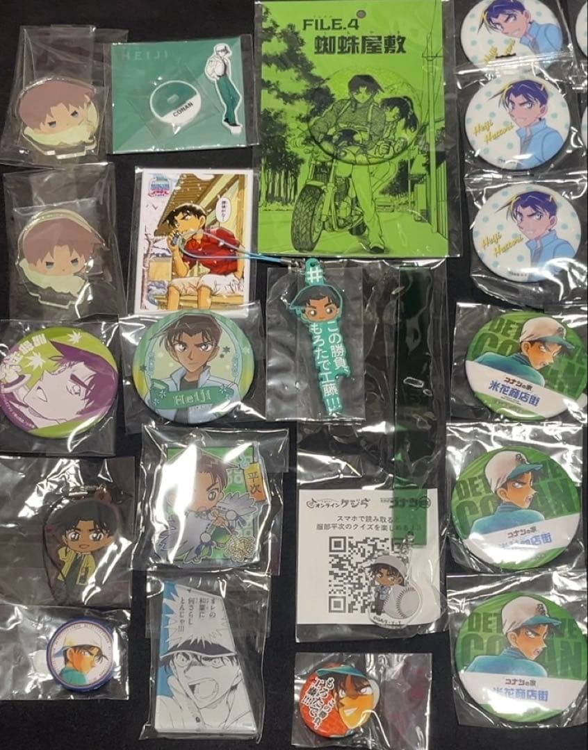 名探偵コナン　服部平次　缶バッジ　アクリルスタンド　グッズセット　纏めて