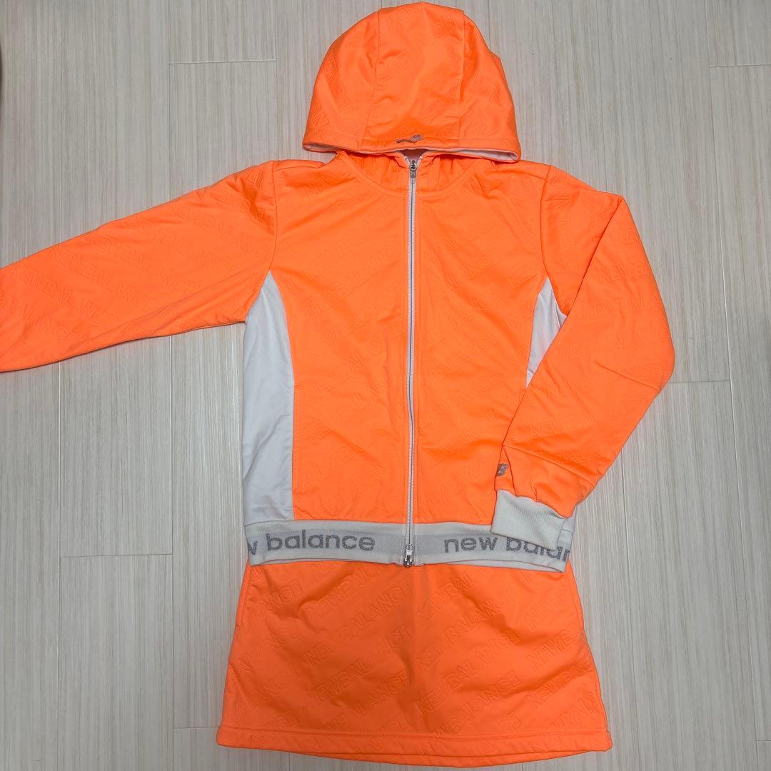 美品　ニューバランス　ゴルフ　セットアップ　防風　防寒　レディースウェア　裏起毛