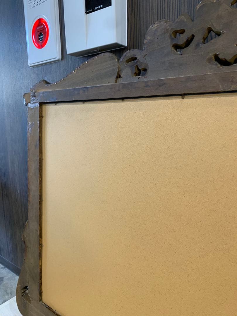 バロックスタイル 鏡 天使彫刻付き