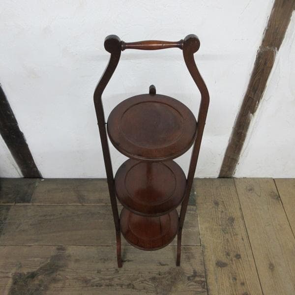 イギリス アンティーク 家具 ケーキスタンド プランツスタンド 英国 6887d