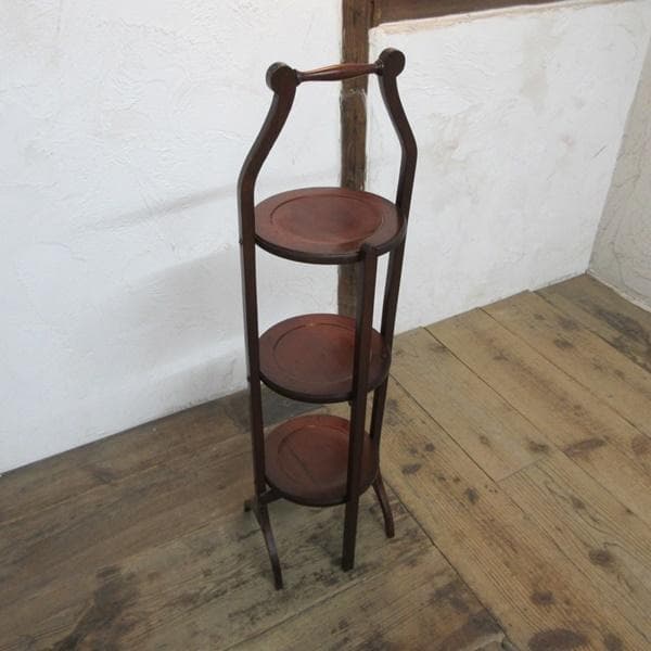 イギリス アンティーク 家具 ケーキスタンド プランツスタンド 英国 6887d