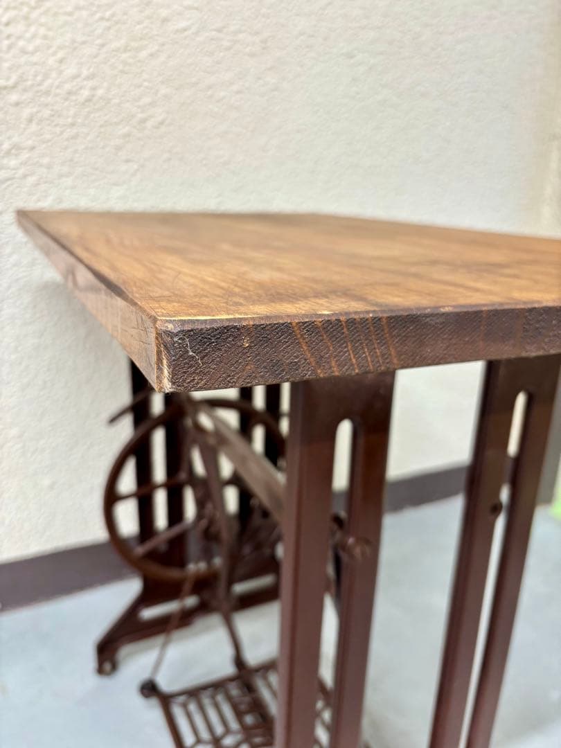 【最終値下】BROTHER 足踏みミシンテーブル アンティークテーブル　レトロ