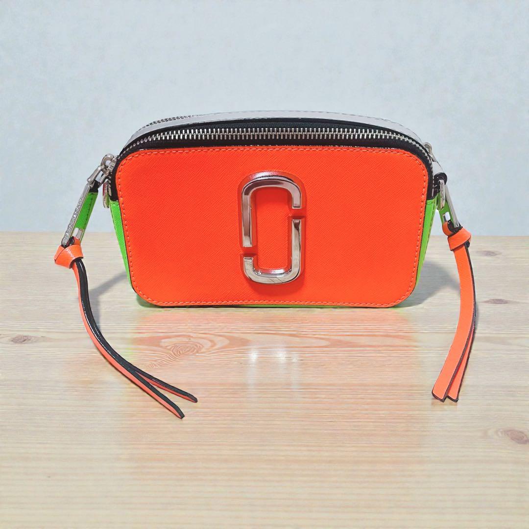 希少‼️MARC JACOBS ショルダーバッグ オレンジ スナップショット