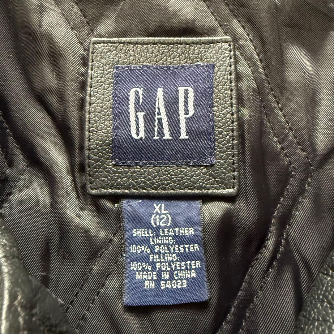 90's OLD GAP ジップアップ レザー カーコート レザージャケット