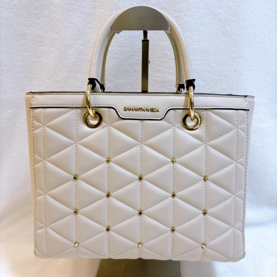 【新品、未使用✨】サマンサベガ　2way キルティングスタッズスクエアバッグ