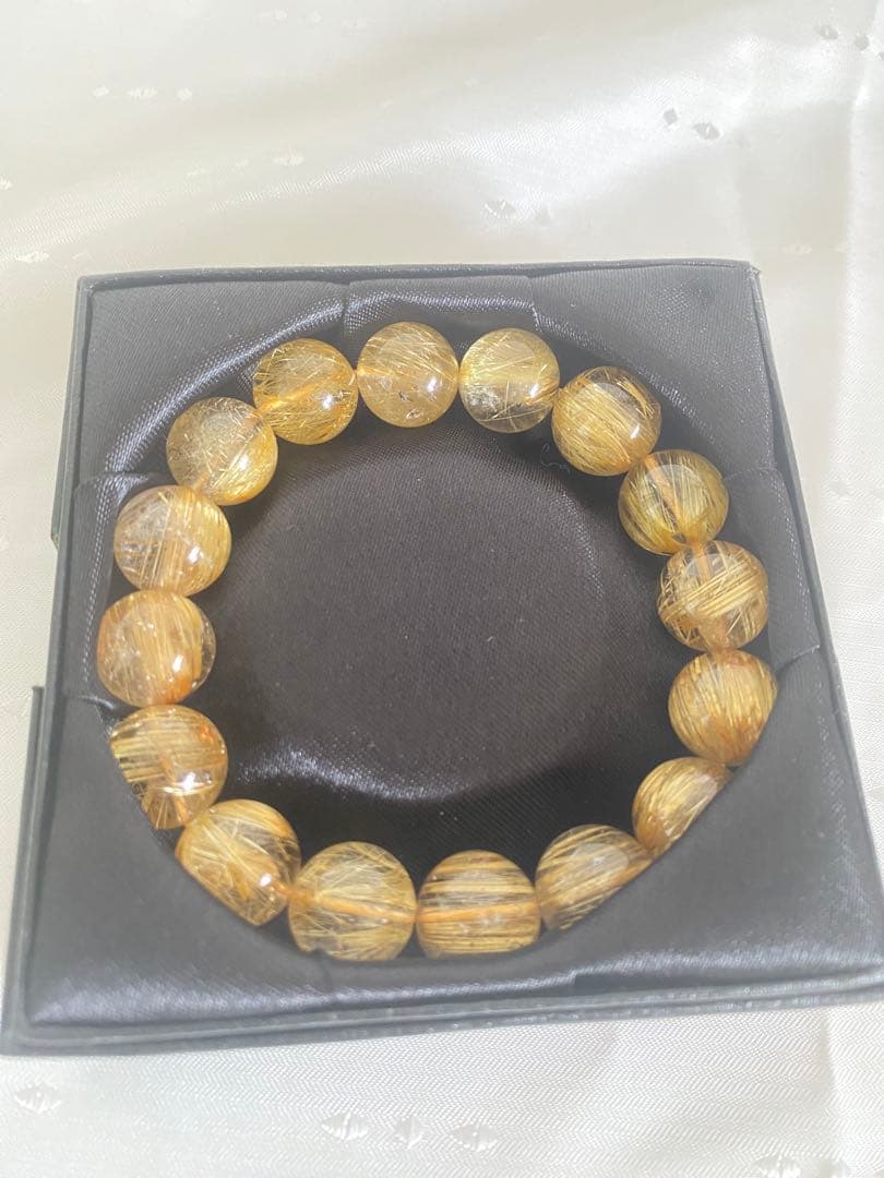 taka ) 5A級　天然　超大玉　タイチンルチルクオーツ ブレスレット