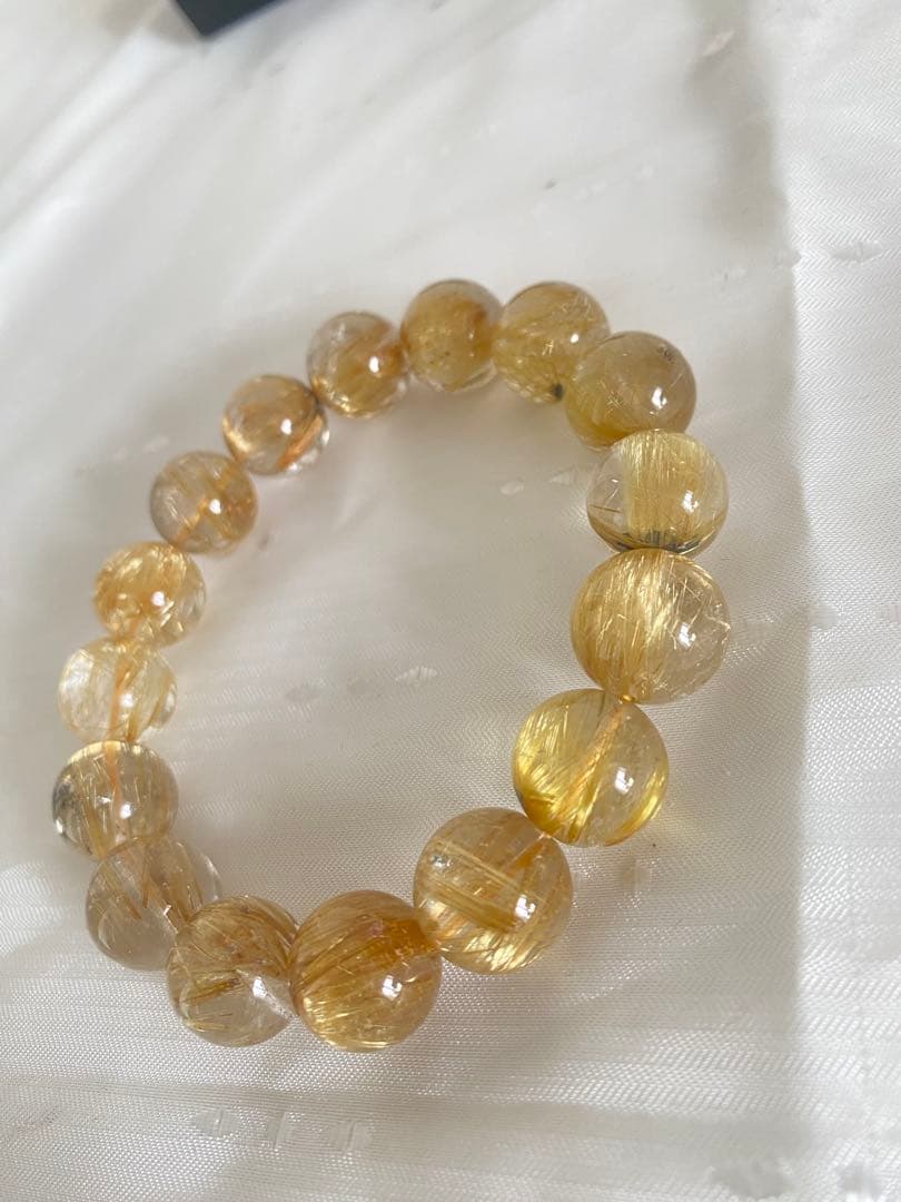 taka ) 5A級　天然　超大玉　タイチンルチルクオーツ ブレスレット