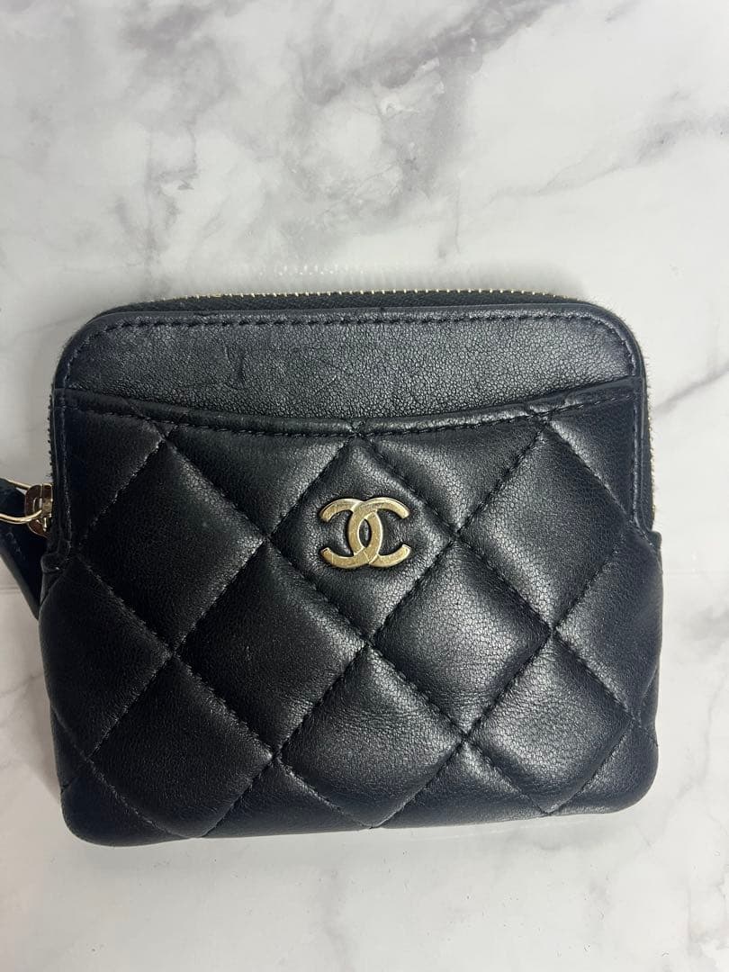 CHANEL ケース マトラッセ 黒 正規品 箱付き