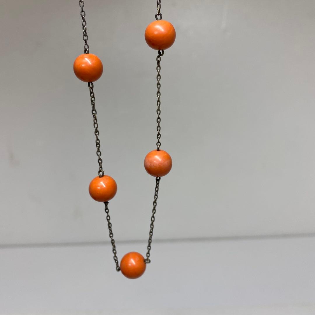 専用　本赤珊瑚　玉珊瑚ネックレス　10g 東さ7-0302☆2F