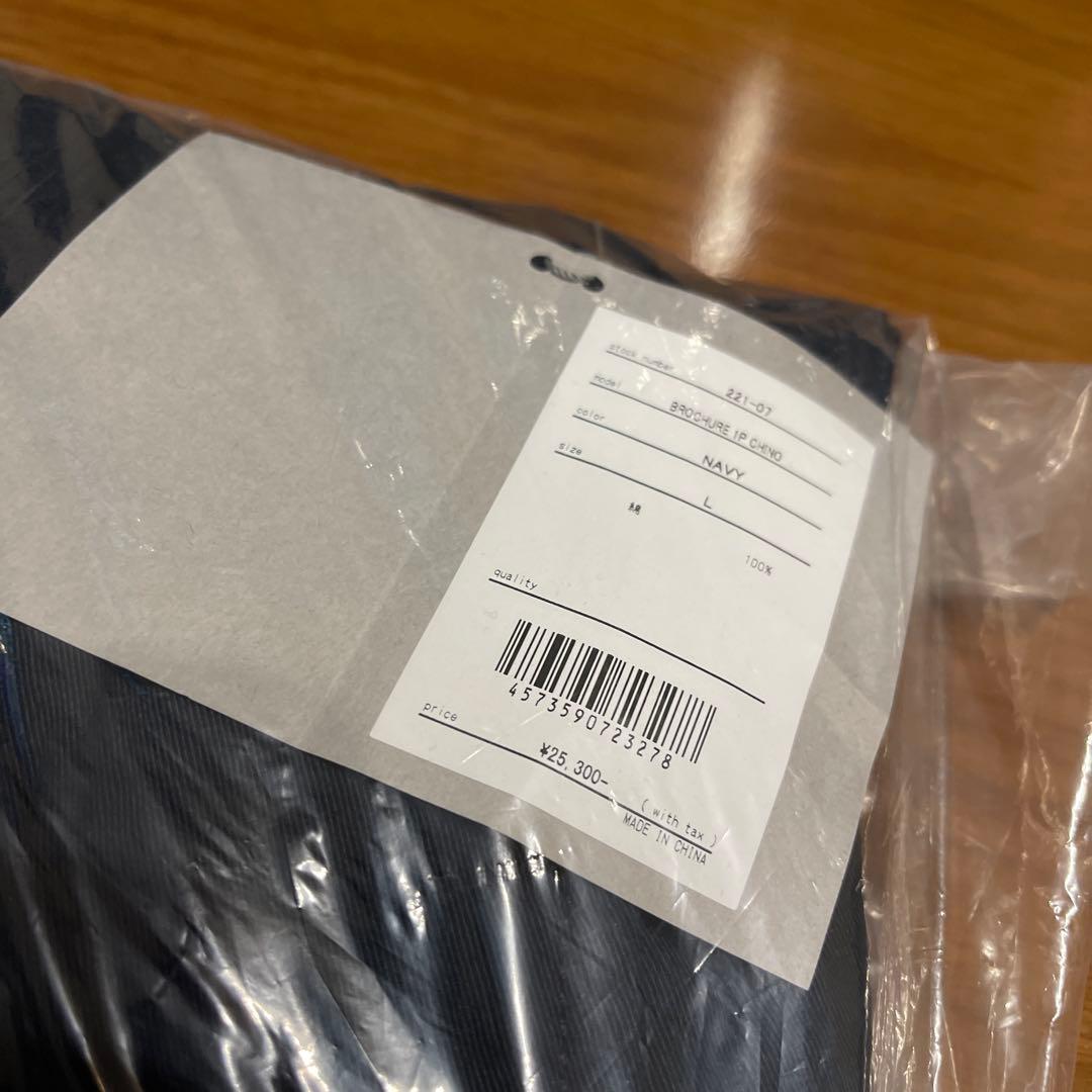 BROCHURE 1P CHINO NAVY Lサイズ SSZ チノ パンツ