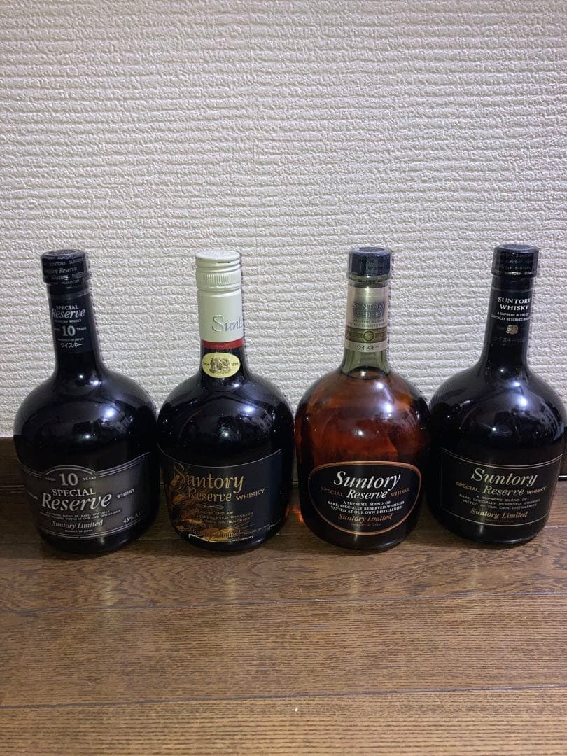 サントリーリザーブ10年赤首麦穂ラベル等各種飲み比べ4本セット