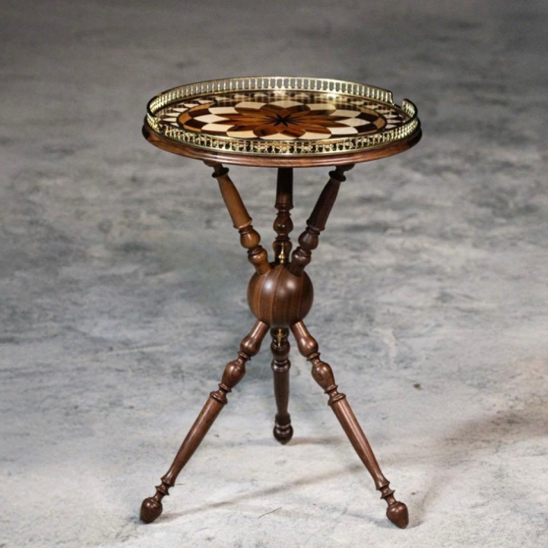 インテリア　ウォールナット　飾り棚　サイドテーブル　アンティーク　ヴィンテージ