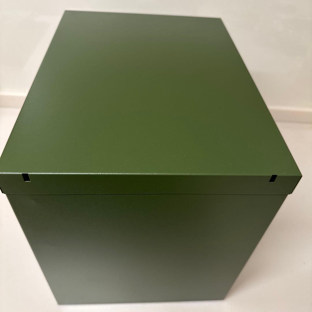 美品　ビスレー bisley キャビネット　引き出し　３段　オリーブ　グリーン系