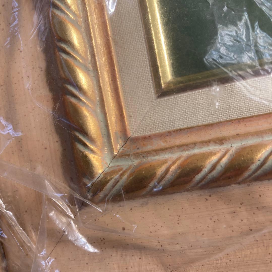 く*み様 B F6号 内側青銅色混じりの銀色と金色 油彩額縁 同種デザイン 3点