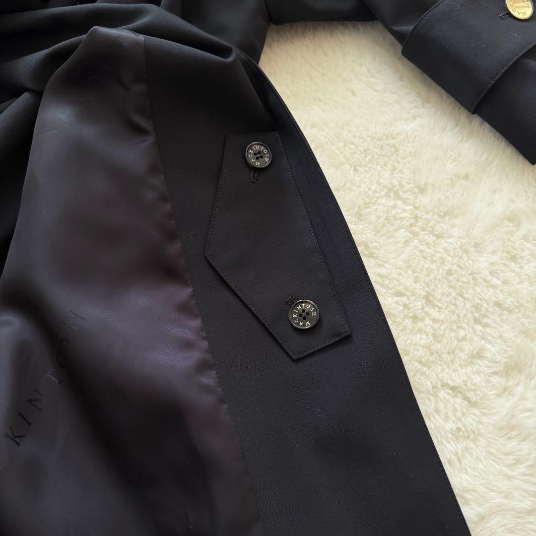 【新品タグ付】MACKINTOSH HUMBIE MB 金ボタン コート 黒 4