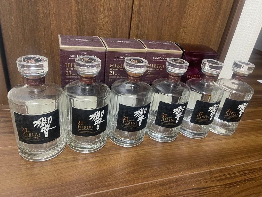 響21年 空瓶 ウイスキー 6本セット 箱付き4箱