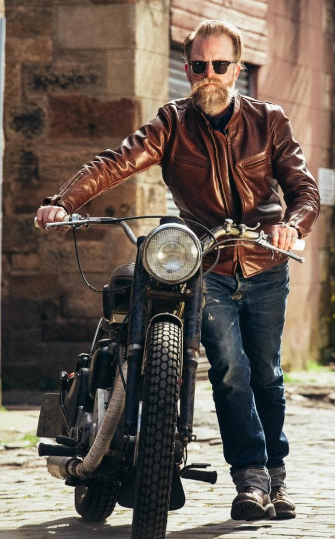 希少　エアロレザー　ボードレーサー　アルパカインナー　馬革　ホースハイド　赤茶