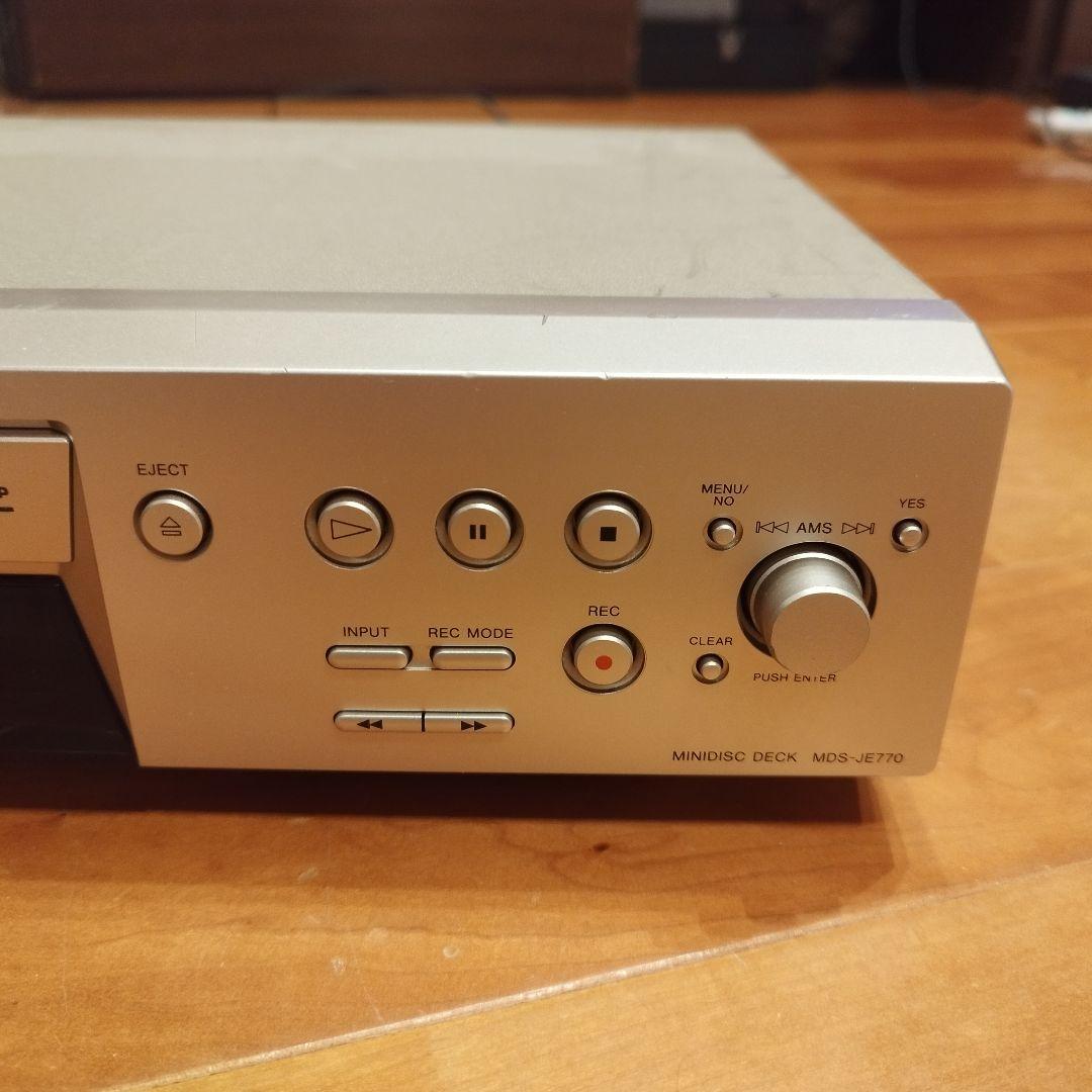 SONY MDデッキ MDS-JE770