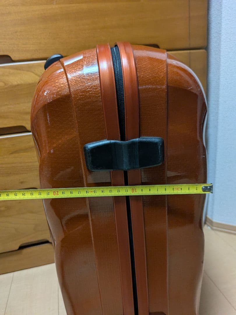 サムソナイト 波状テクスチャー キャリーケース コスモライト 4輪 オレンジ