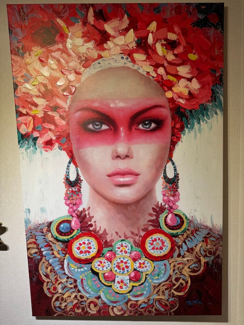 KARE（カレ）Red Eye Lady アートパネル 絵画 インテリア