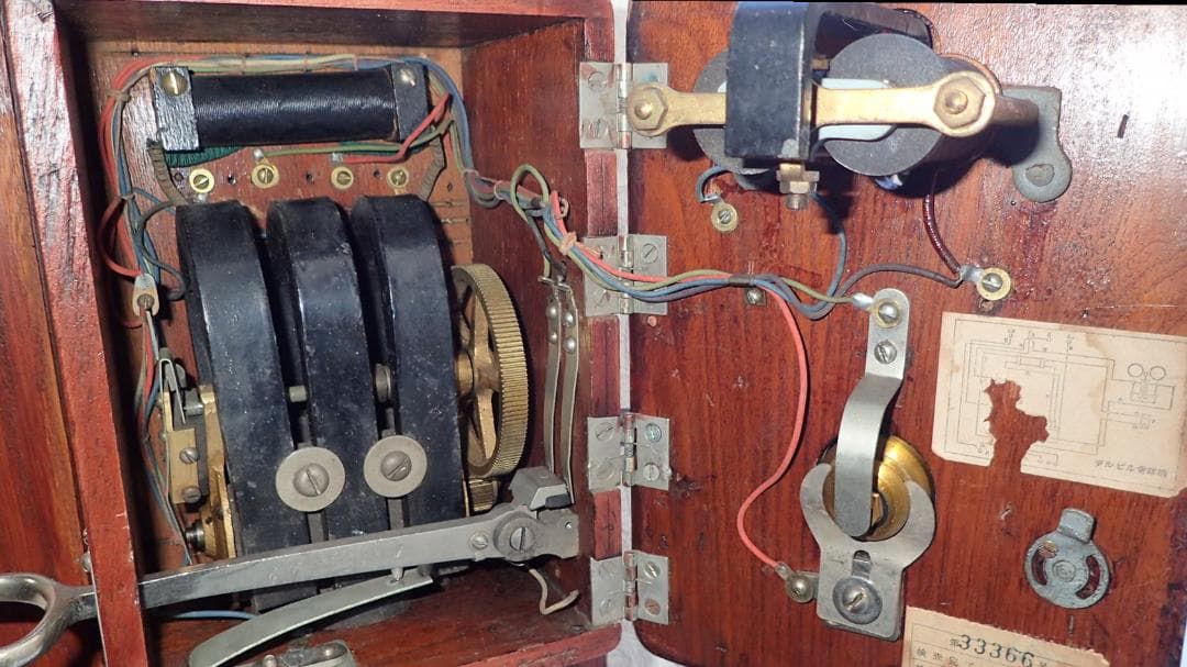 昭和レトロ デルビル磁石式壁掛電話機　ベル（電鈴）鳴ます　アンテーク・インテリア