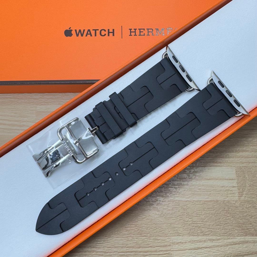 2261 46㎜未使用　Apple Watch エルメス　キリム　ブラック