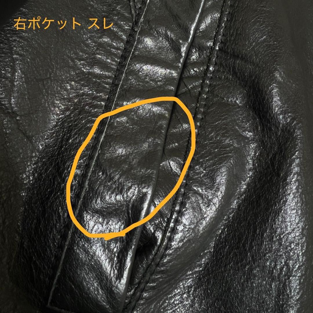 GAP ブラック レザージャケット シングルライダースジャケット