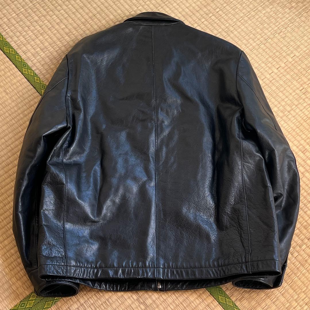 GAP ブラック レザージャケット シングルライダースジャケット